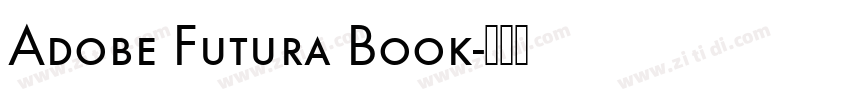 Adobe Futura Book字体转换